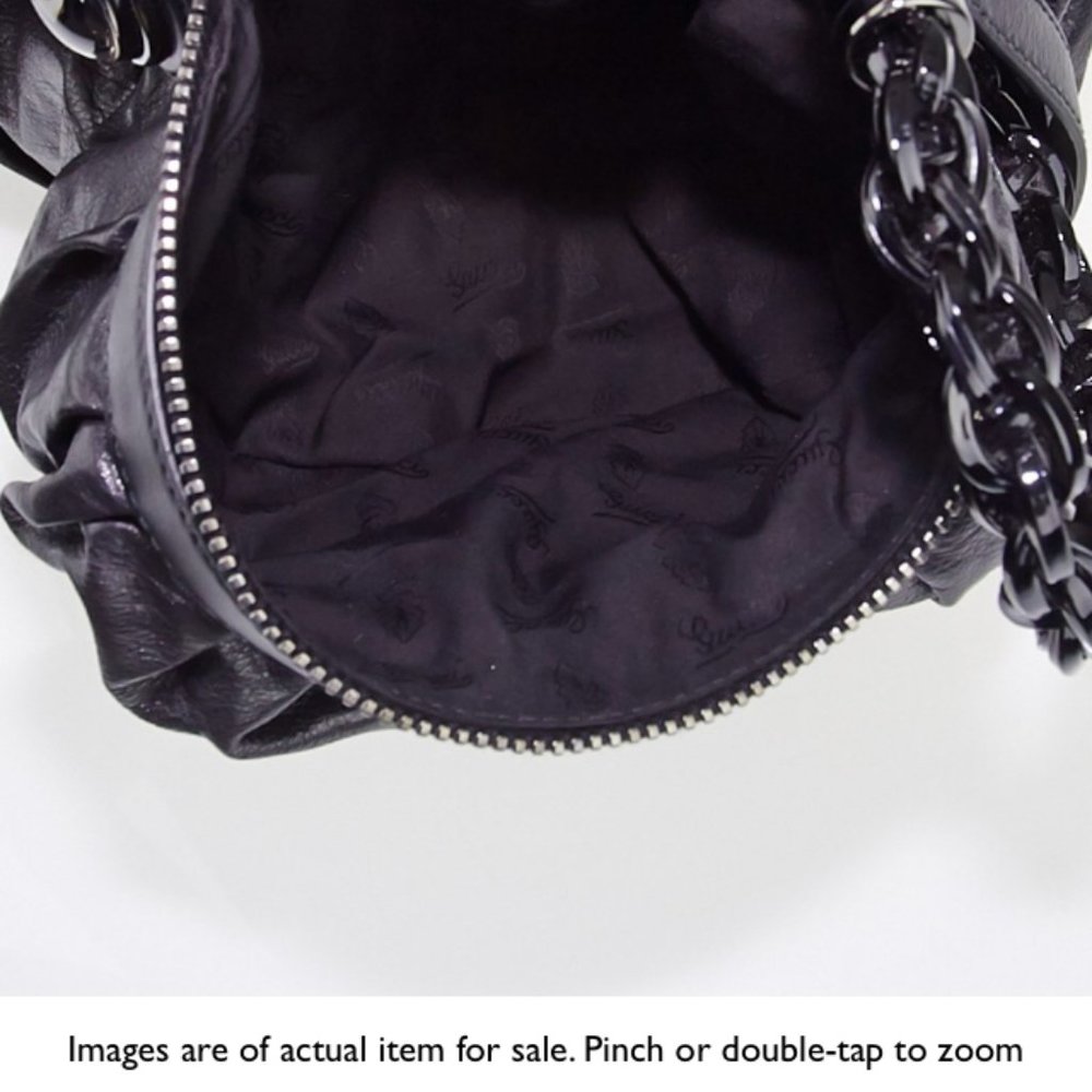Gucci Genuine  Black Leather Bag Almost New - Picture 9 of 14